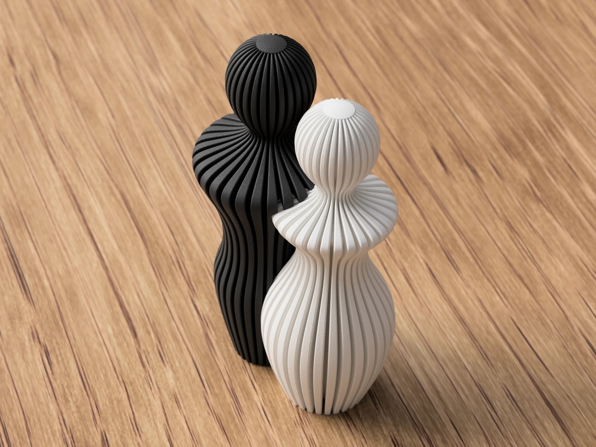 Ægtepar Figur by ScandiLayer, Mat kul