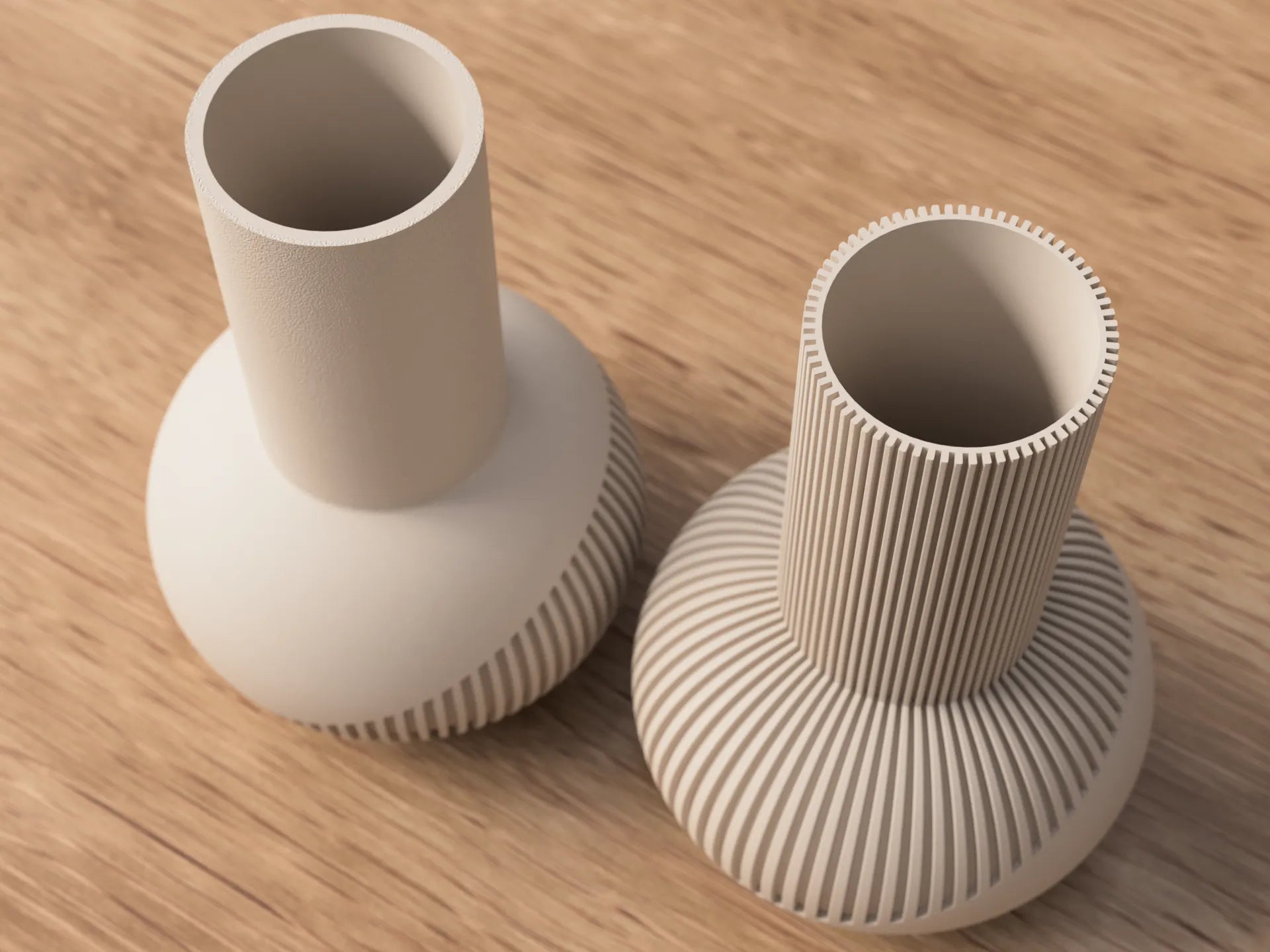 Astrid vase by ScandiLayer, Rillet top, 17.6 cm, Mat kul