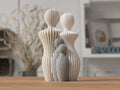 Familie figur by ScandiLayer, Mor + far + 1 barn, Mat kul