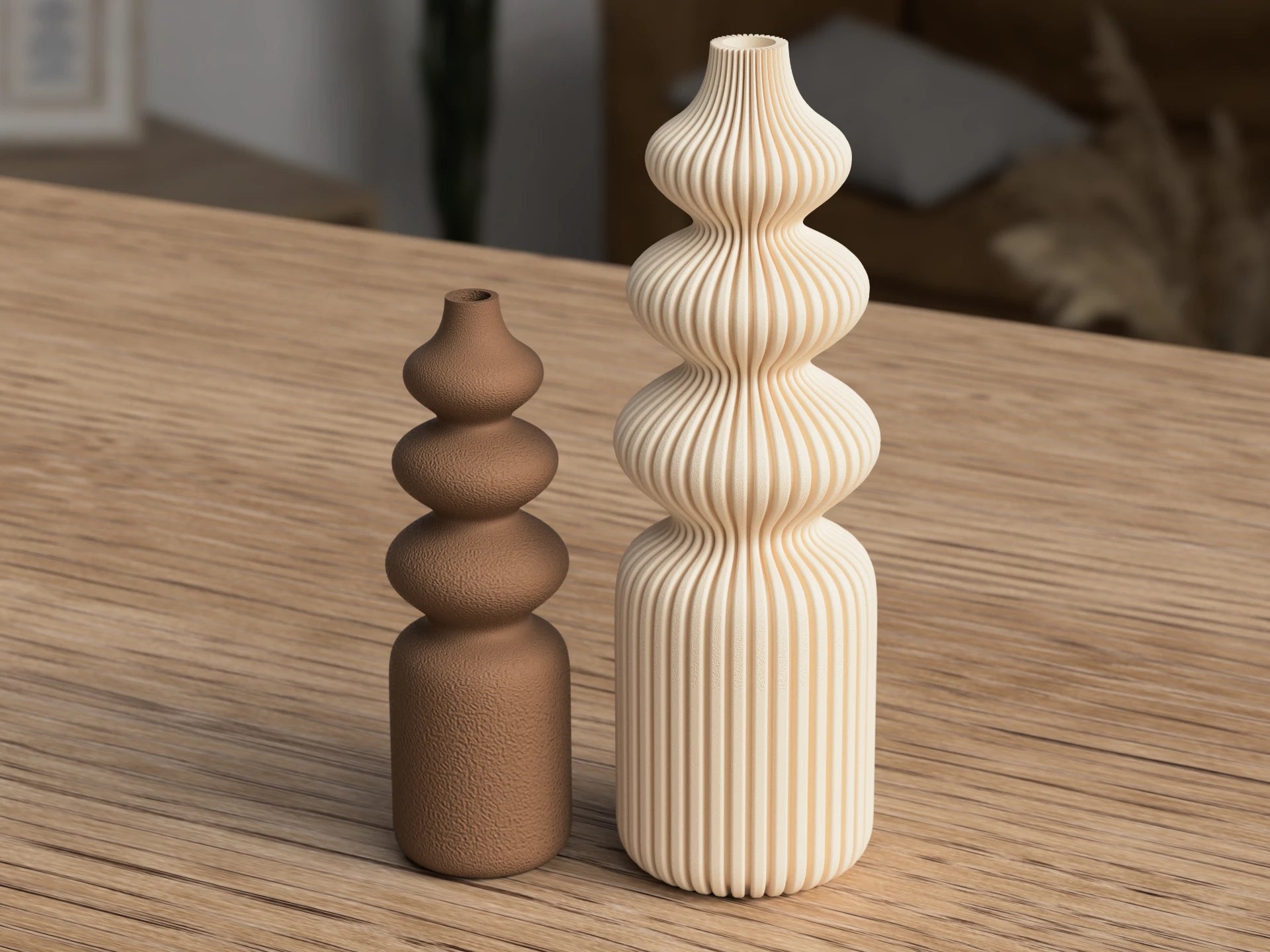 Elin Vase by ScandiLayer, Lille med tekstur (15.5 cm), Mat kul
