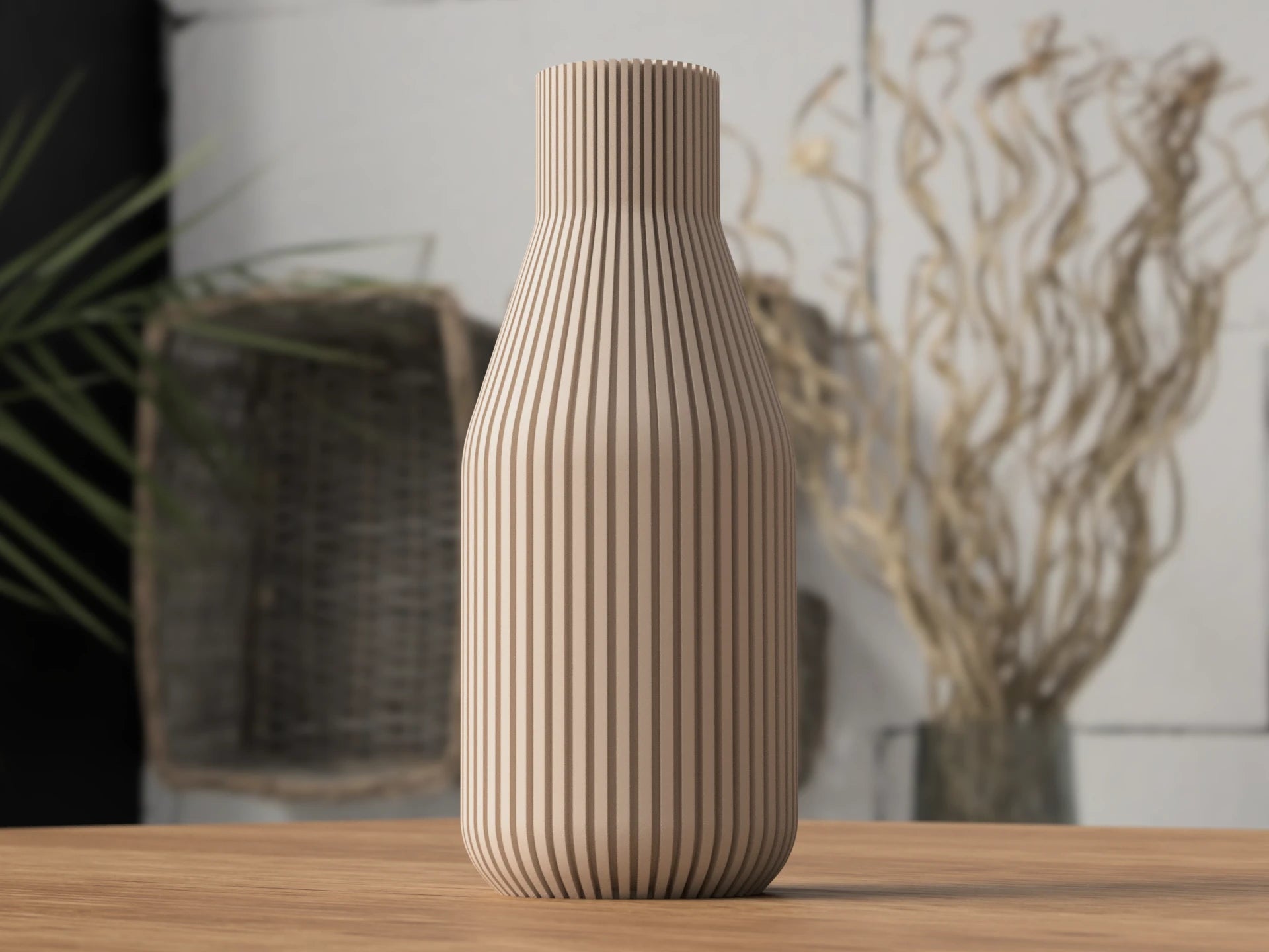 Filippa Vase by ScandiLayer, Uden finne, Mat kul