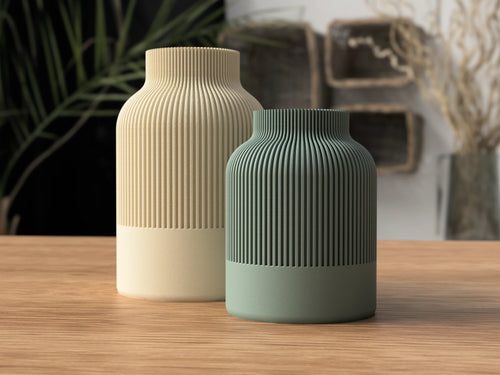 Åse Vase by ScandiLayer, Stor (22 cm), Mat kul