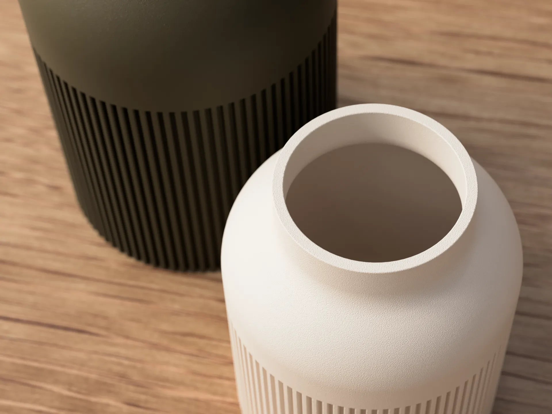 Ingrid Vase by ScandiLayer, Høj (22 cm), Beige