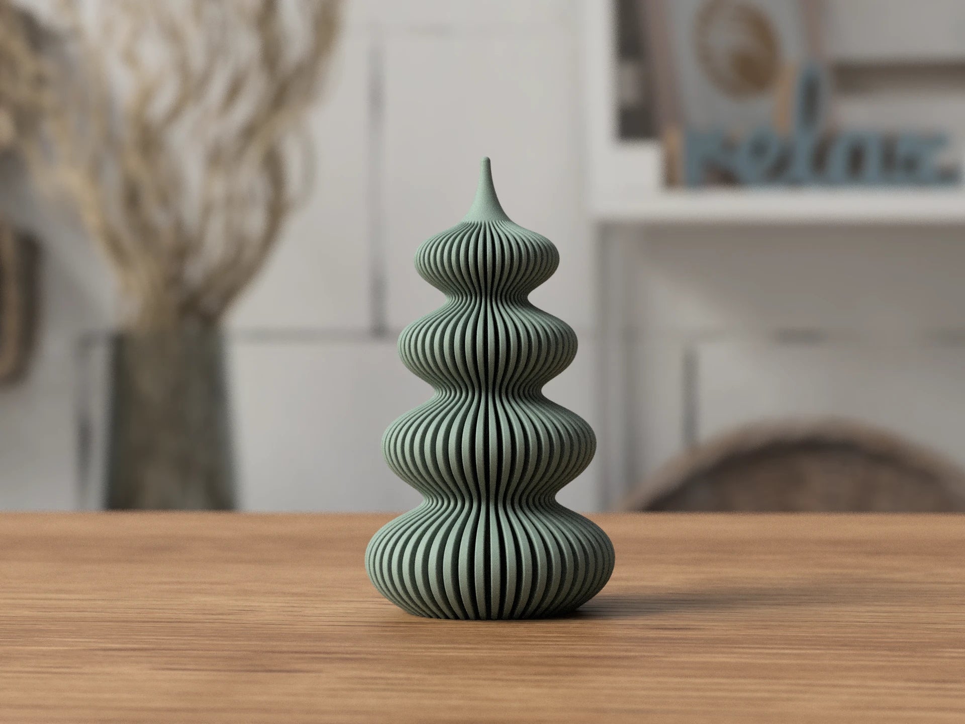 Merle Juletræ by ScandiLayer, Stor (18 cm), Mat kul