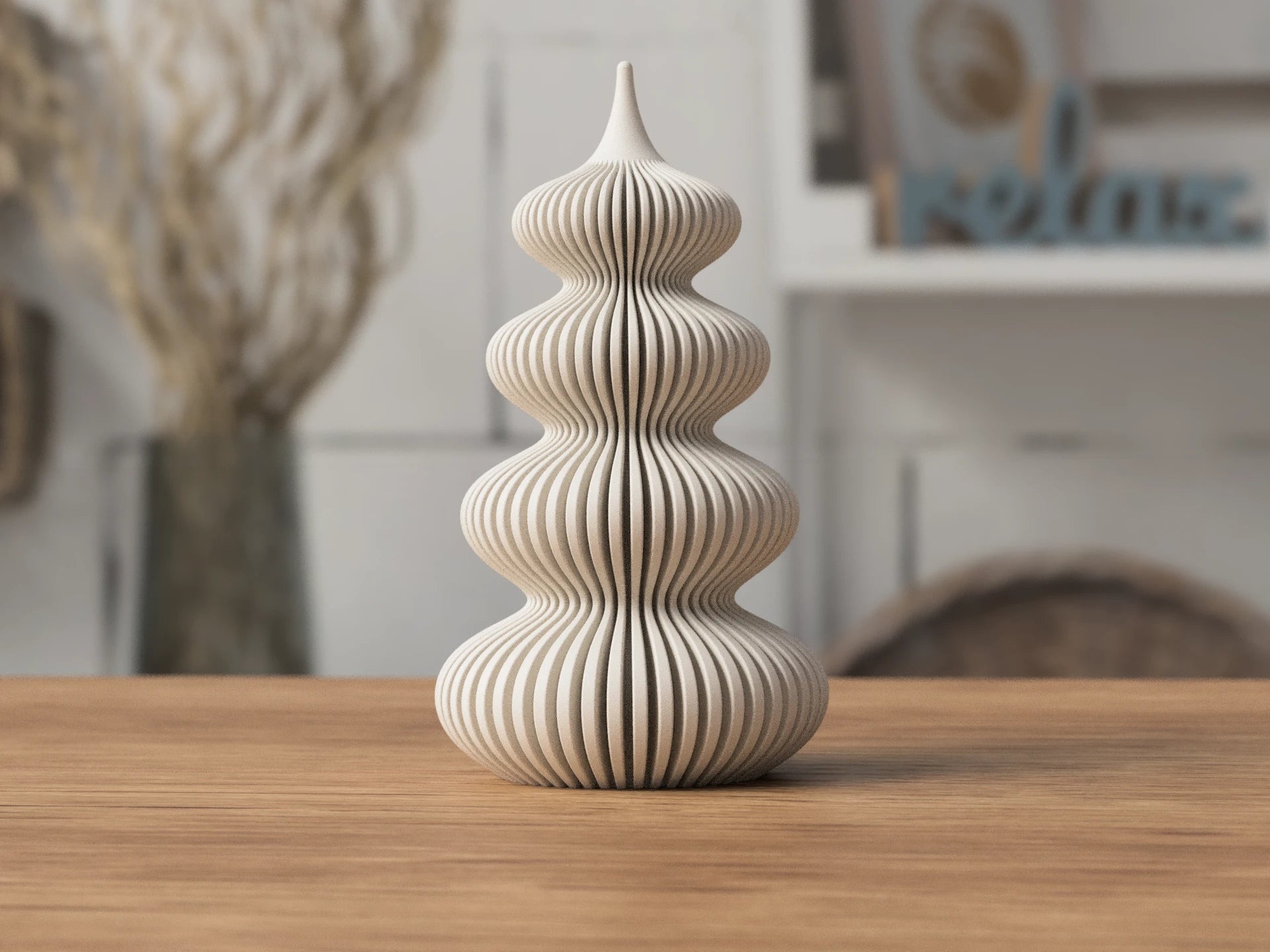 Merle Juletræ by ScandiLayer, Stor (18 cm), Mat kul
